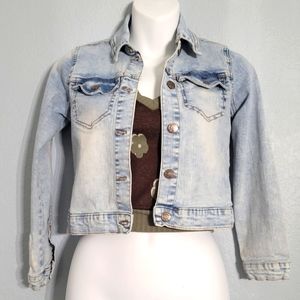 BCBG Girls Jean Jacket size 10 * light blue wash